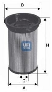 Фільтр паливний UFI 2600500 (фото 1)