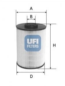 Фильтр топливный UFI 2603700 (фото 1)