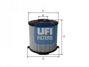Фільтр паливний UFI 26.058.00 (фото 1)