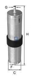 Фильтр топливный bmw x5 3.0d 03- UFI 3183800 (фото 1)