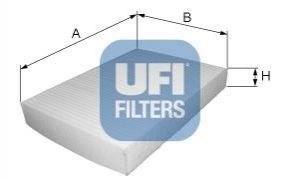 Фильтр воздушный во внутреннее пространство UFI 5302400