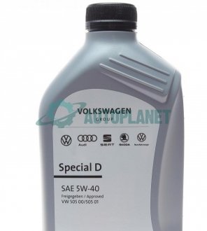 Масло 5W40 Special D (1L) (VW505 00/505 01) VAG G S55 505 M2