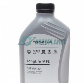 Масло 0W20 LongLife IV (1L) VW 508.00/509.00 VAG GS60577M2
