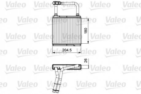 Радіатор пічки MB E-class (W211) 02-08 Valeo 811526