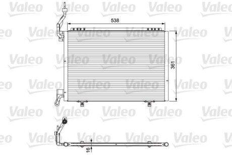 Радіатор кондиціонера TRANSIT 1.5-1.6 TDCi 14-23 Valeo 814075