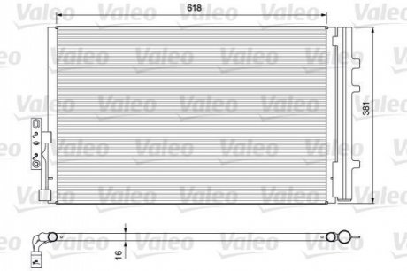 Конденсор кондиціонера X3 F25 (2010>) Valeo 814386