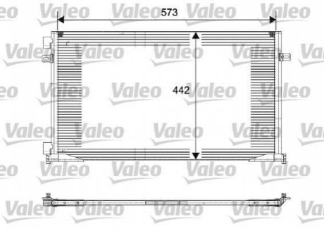 Радиатор кондиционера Renault Trafic 1.9 dCI/2.0 01- Valeo 817644 (фото 1)