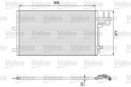 Радіатор кондиціонера Ford Focus 03-12 Valeo 818046 (фото 1)