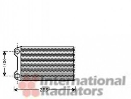 Радиатор отопителя AUDI A4 ALL 00- LHD Van Wezel 03006223