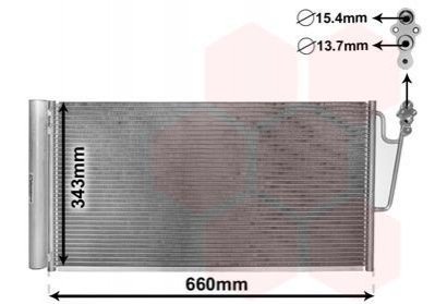 Радиатор кондиционера Van Wezel 06005363