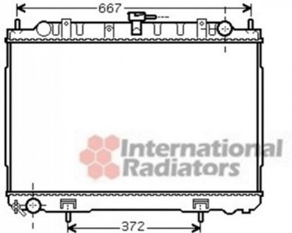 Радиатор охлаждения X-TRAIL 22DCi MT AC 01- Van Wezel 13002241