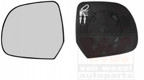 Скло дзеркала (з підігрівом) Renault Duster/Dokker 10- (L) Van Wezel 1555837 (фото 1)