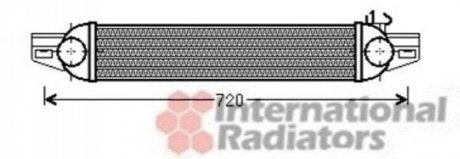 Радиатор интеркулера Van Wezel 17004388 (фото 1)