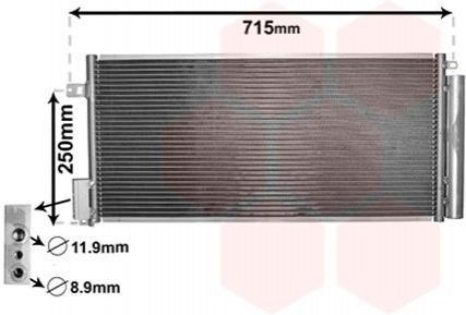 Радиатор кондиционера Van Wezel 17005310 (фото 1)