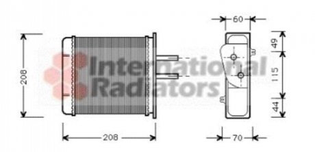 Радиатор печки Van Wezel 17006150 (фото 1)