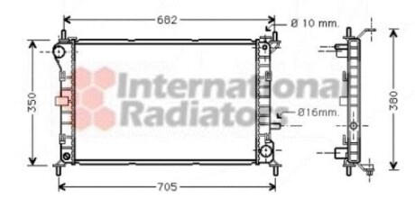 Радіатор охолодження FORD FOCUS 10/98 > 11/04 Van Wezel 18002265