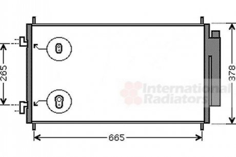 Радиатор кондиционера (с осушителем) Honda CR-V III 2.0/2.2D/2.4 06- Van Wezel 25005214