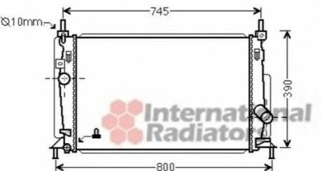 Радиатор охлаждения MAZDA 3 1.6/2.0/2.3 08- Van Wezel 27002237