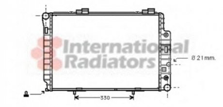 Радиатор MB W202(C) MT/AT +AC 96- Van Wezel 30002174