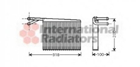 Радиатор печки MB Sprinter CDI 00-06 Van Wezel 30006372