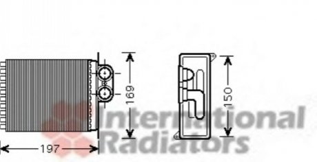 Радиатор печки MB Sprinter 06- Van Wezel 30006400