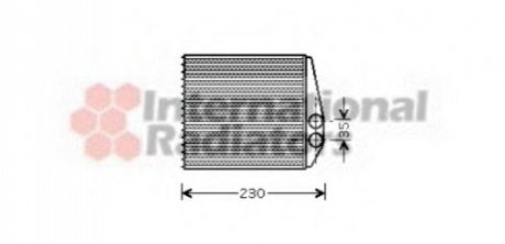 Радіатор опалювача VECTRA C/SIGNUM/SB9-3 02- Van Wezel 37006355