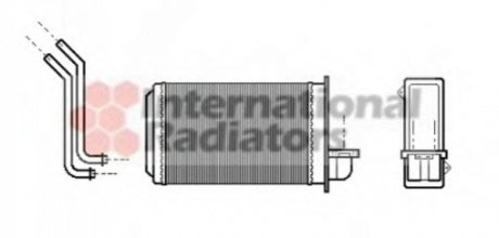 Радиатор печки Van Wezel 40006088 (фото 1)