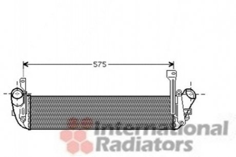 Радиатор интеркулера Renault Kangoo 1.5 dCi 01- Van Wezel 43004346