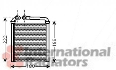 Радиатор обогревателя Volkswagen; SKODA (выр-во) Van Wezel 58006256
