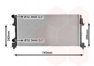 Радиатор охлаждения VW Golf VII/Skoda Octavia 12- Van Wezel 58012340 (фото 1)