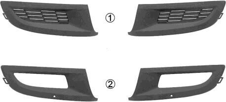 Решітка бампера пер. лів. VW POLO 09-15 (Equipart) Van Wezel 5829593