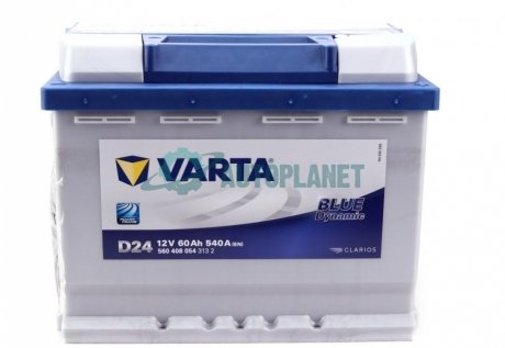 Стартерна батарея (акумулятор) VARTA 560408054 3132 (фото 1)
