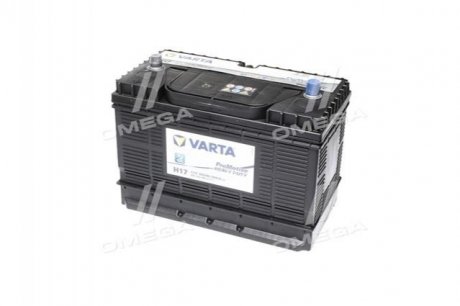 Акумулятор 105Ah-12v PM Black(H17) (330х172х240), L,EN800 клеми по центру VARTA 605 102 080