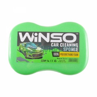 Губка для миття авто з дрібними порами 240*160*70mm (зелена) Winso 151200