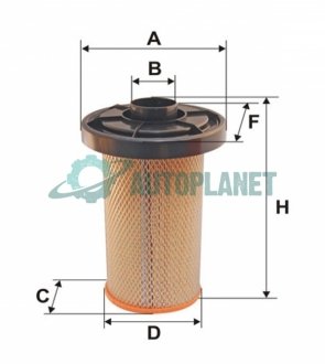 Фільтр повітряний /AK280 (вир-во -FILTERS) WIX FILTERS WA6036 (фото 1)