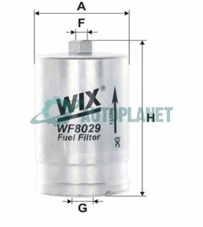 Фільтр палив. PEUGEOT, VOLVO /PP827 (вир-во WIX-FILTERS) WIX FILTERS WF8029