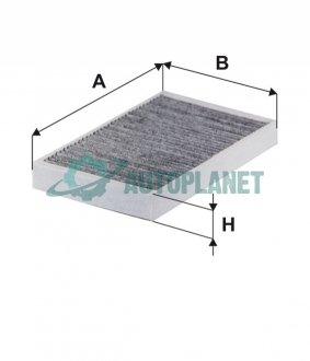 Фільтр салону ВАЗ 1118 (1118-8122010) вугільний (вир-во -FILTERS) WIX FILTERS WP2001 (фото 1)