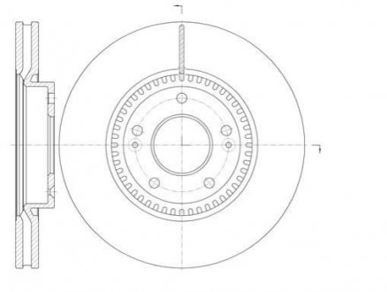 Тормозной диск перед. Sonata V/Tucson/i40/ix35/Optima/Sportage 04- (300x28) WOKING D6988.10