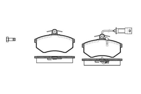 Колодки гальмівні диск. перед. (Remsa) Chery Amulet ii 1.8 10-,Chery Amulet ii 2.0 10- (P0343.02) WOKING P034302