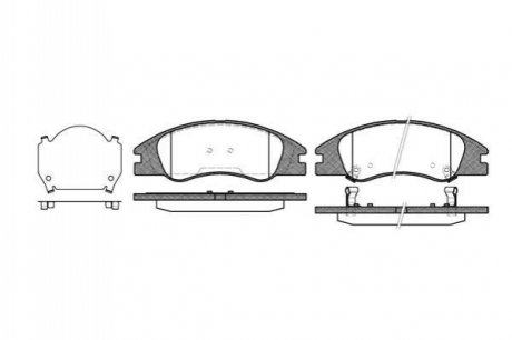 Тормозные колодки передние Hyundai Accent/Kia Rio 05- (mando) WOKING P10343.02 (фото 1)