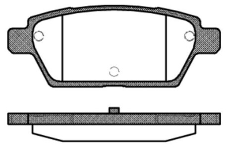 Колодки гальмівні WOKING P10953.10