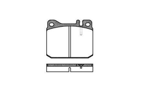 Колодки тормозные WOKING P1103.20