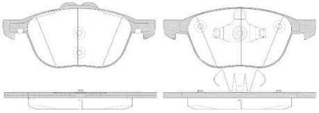 Тормозные колодки WOKING P11823.50