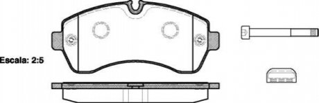 Колодки тормозные дисковые передние WOKING P13433.00 (фото 1)