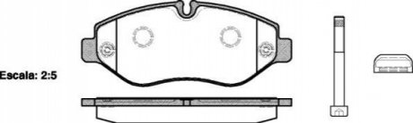 Колодки тормозные дисковые передние WOKING P13453.10 (фото 1)