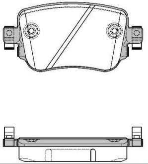 Гальмівні колодки зад. Octavia III/Sharan/Audi Q3 12- (TRW) WOKING P14493.08 (фото 1)