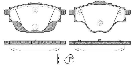 Тормозные колодки WOKING P14573.00