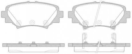 Тормозные колодки задние. Mazda 3 16- WOKING P14703.02 (фото 1)