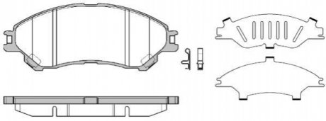 Тормозные колодки передние SUZUKI SX4 S-CROSS/VITARA 1.0-1.6 15- WOKING P14893.02 (фото 1)