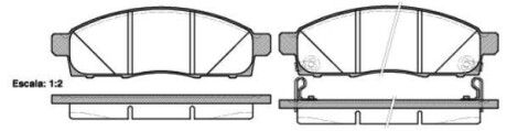 Тормозные колодки WOKING P15343.02